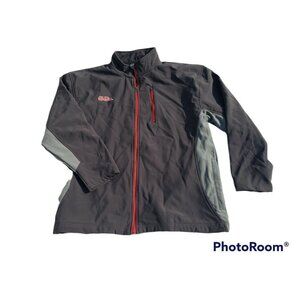 Ole Miss Full Zip Jacket Gray XL Pockets Men Team Fan Athletic Windbreaker